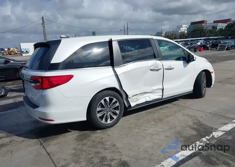 2021 Honda Odyssey Ex-L из США, поврежденный, VIN 5FNRL6H79MB003232